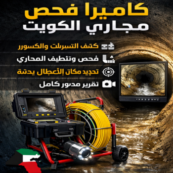 كاميرا فحص مجاري الكويت - ابويحي 90007603 - كاميرا تصوير مجاري - تصوير بايبات مجاري - فحص بايبات المجاري - كاميرا كشف خرير - تصوير بايبات الصرف